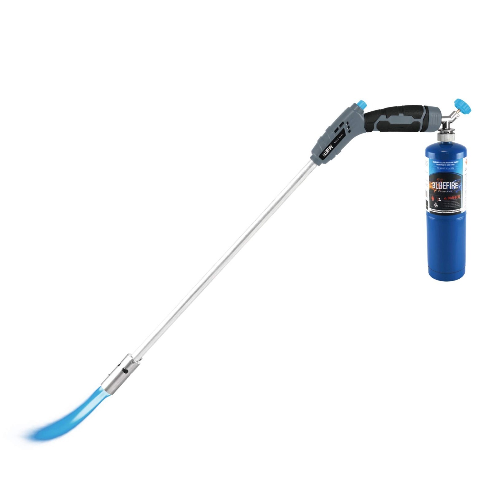 BLUEFIRE 32&Prime; Long Propane Weed Torch Burner Trigger Start Self Ignition