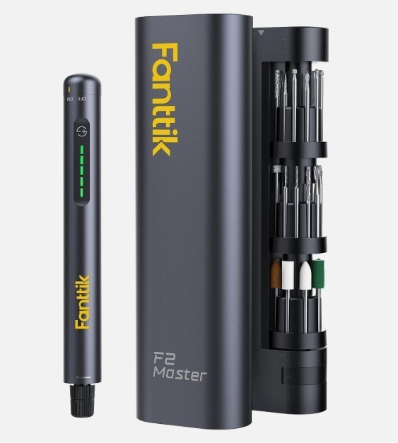 NEW Fanttik F2 Master Mini Cordless Rotary Tool Kit 35pcs LED Precision