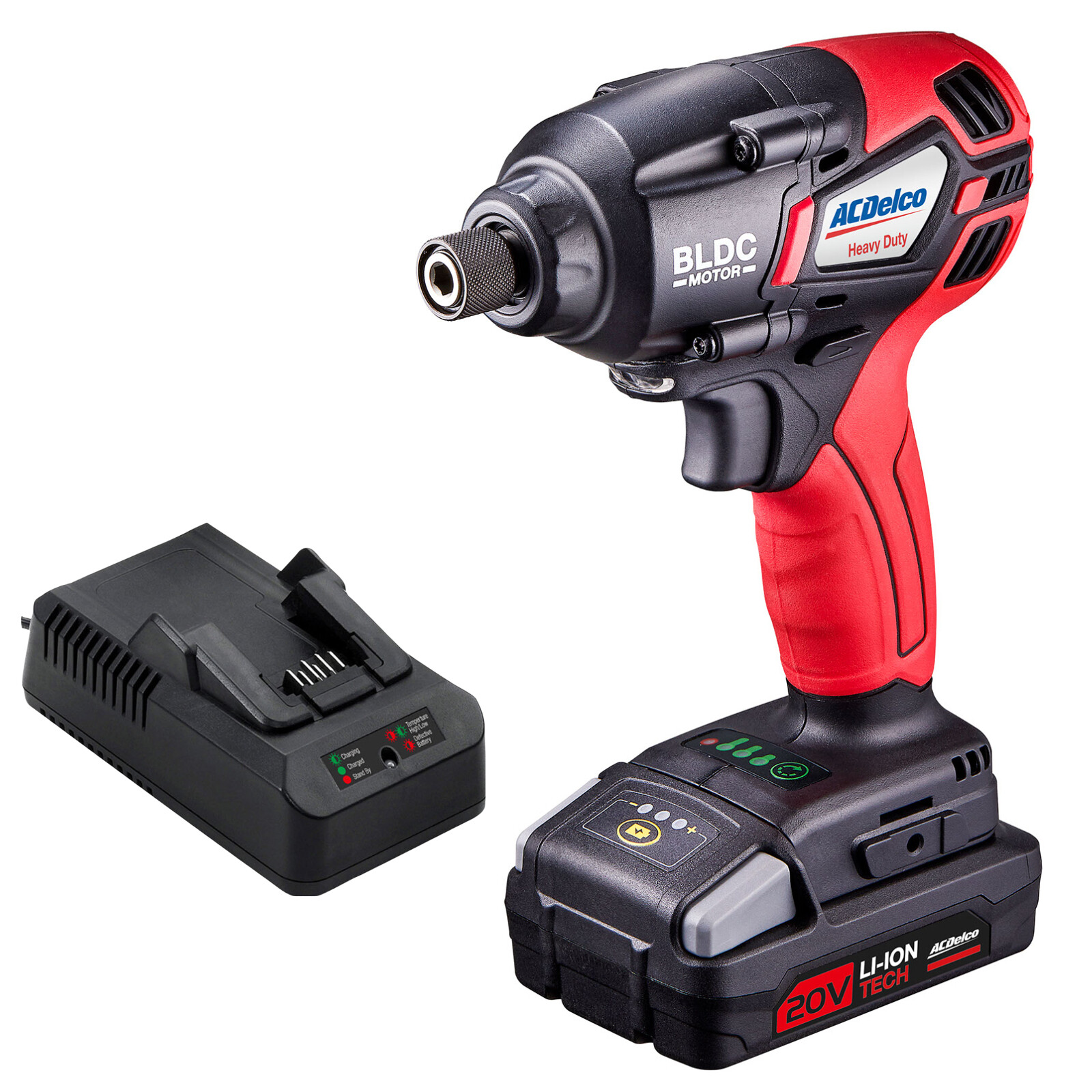 ACDelco P20 20V 1/4&Prime; Brushless Cordless Impact Driver, 162 ft-lbs, ARI20173-PM