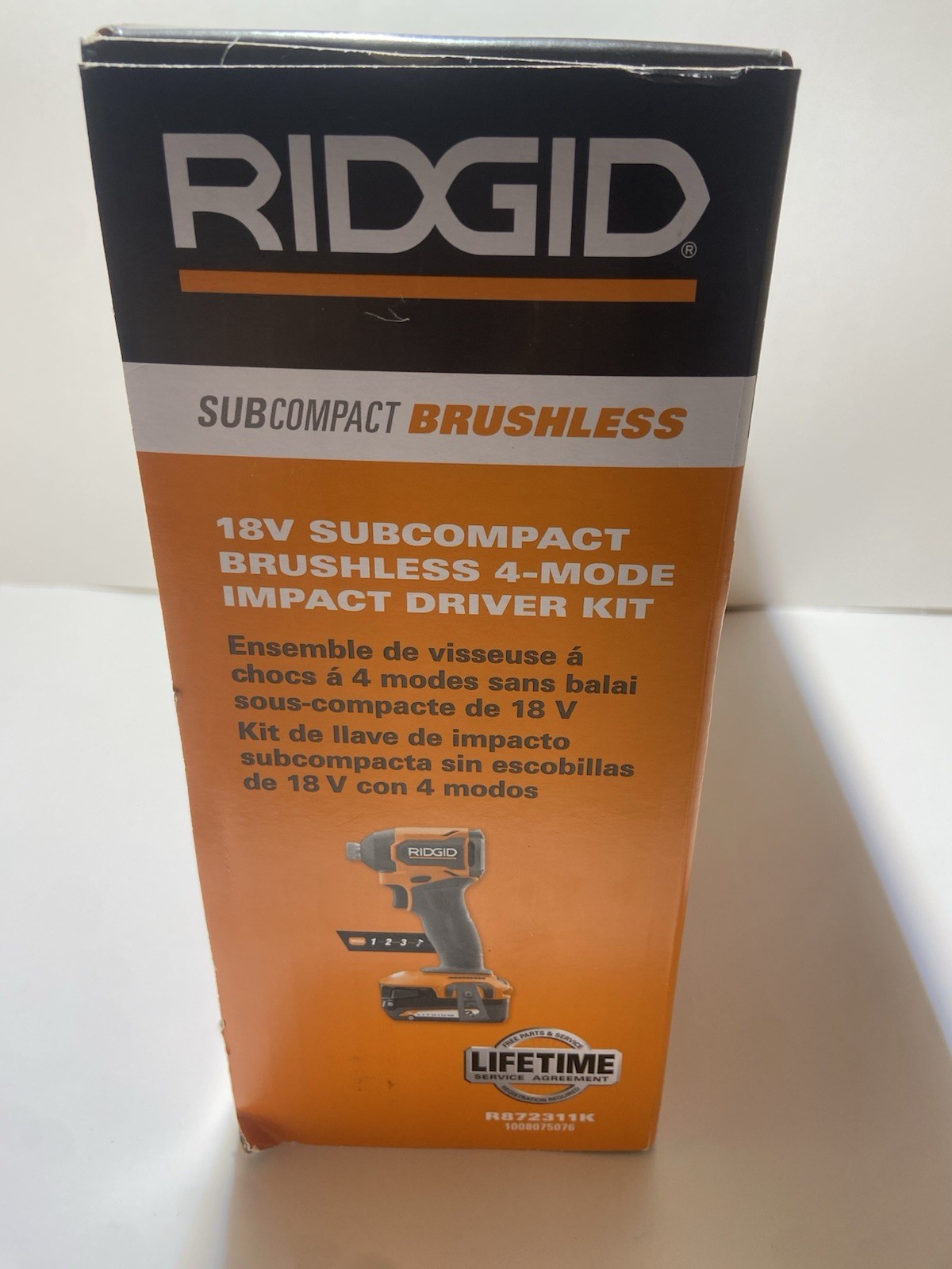 New Ridgid SubCompact Brushless 18V 4Mode IMPACT DRIVER KIT R872311k