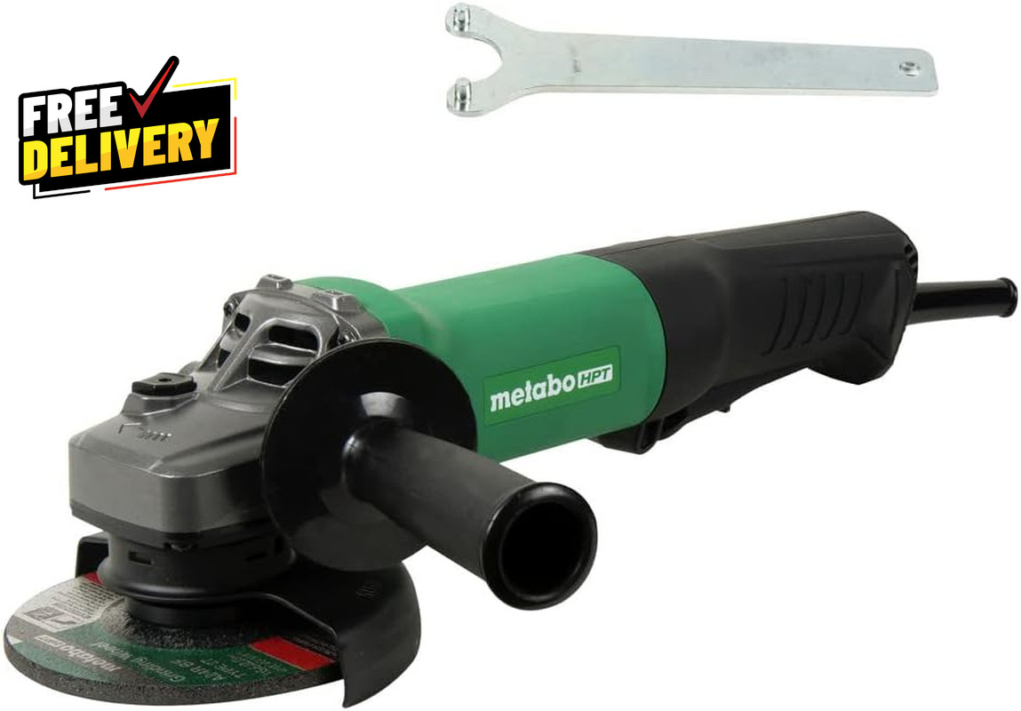 4.5 Inch Angle Grinder 10.5 Amp Paddle Switch Non Locking Electric…