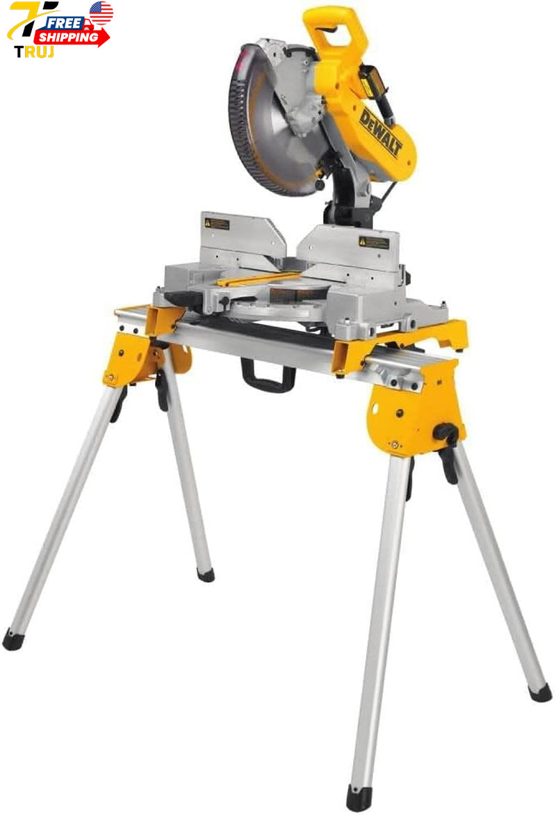 Miter Saw Stand Heavy Duty with Miter Saw Mounting Brakets Tool Only (DWX725B)