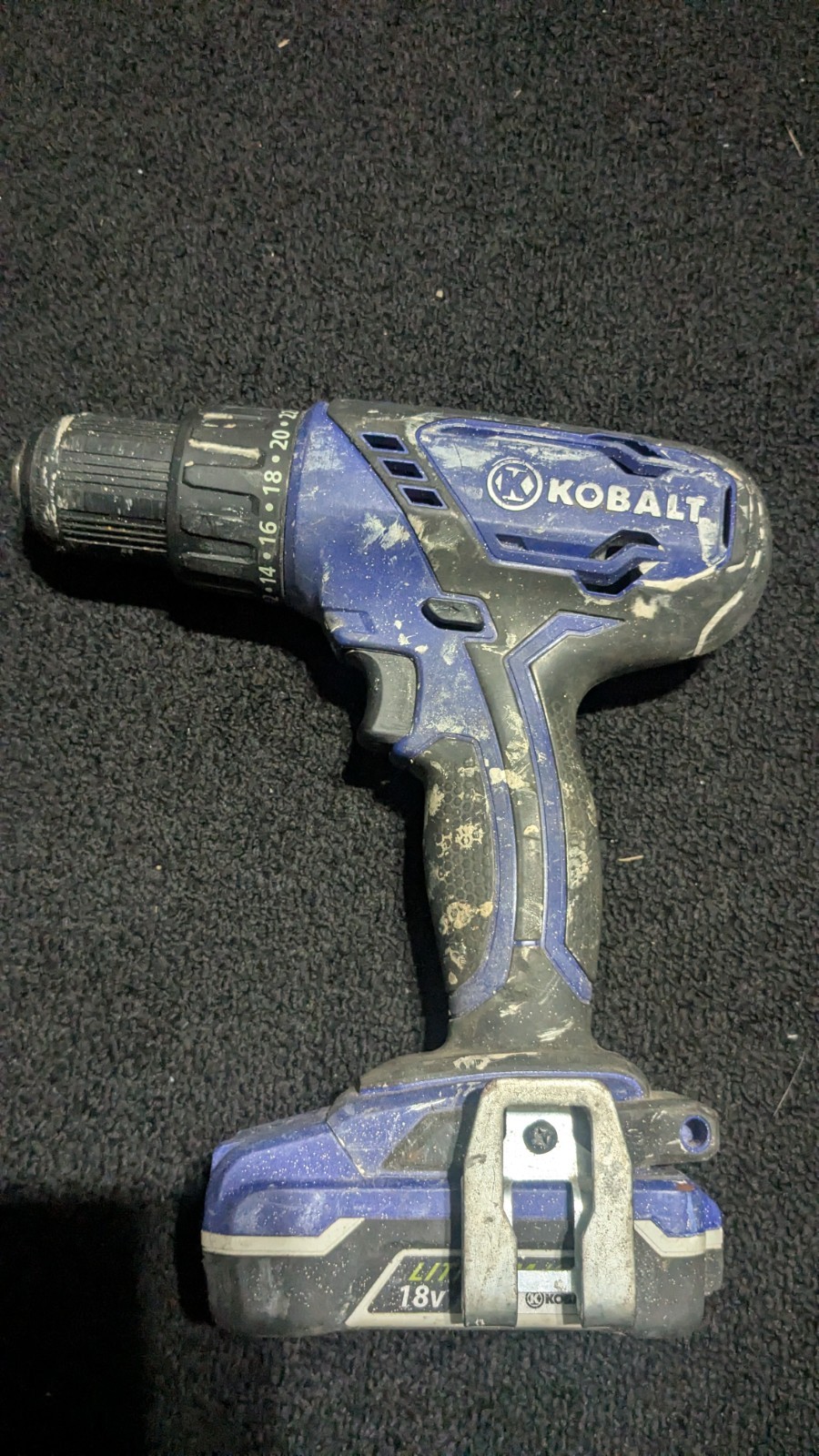 Kobalt 18V Drill/Driver K18PD-26A & Battery – USED – Tested & Works-No Charger