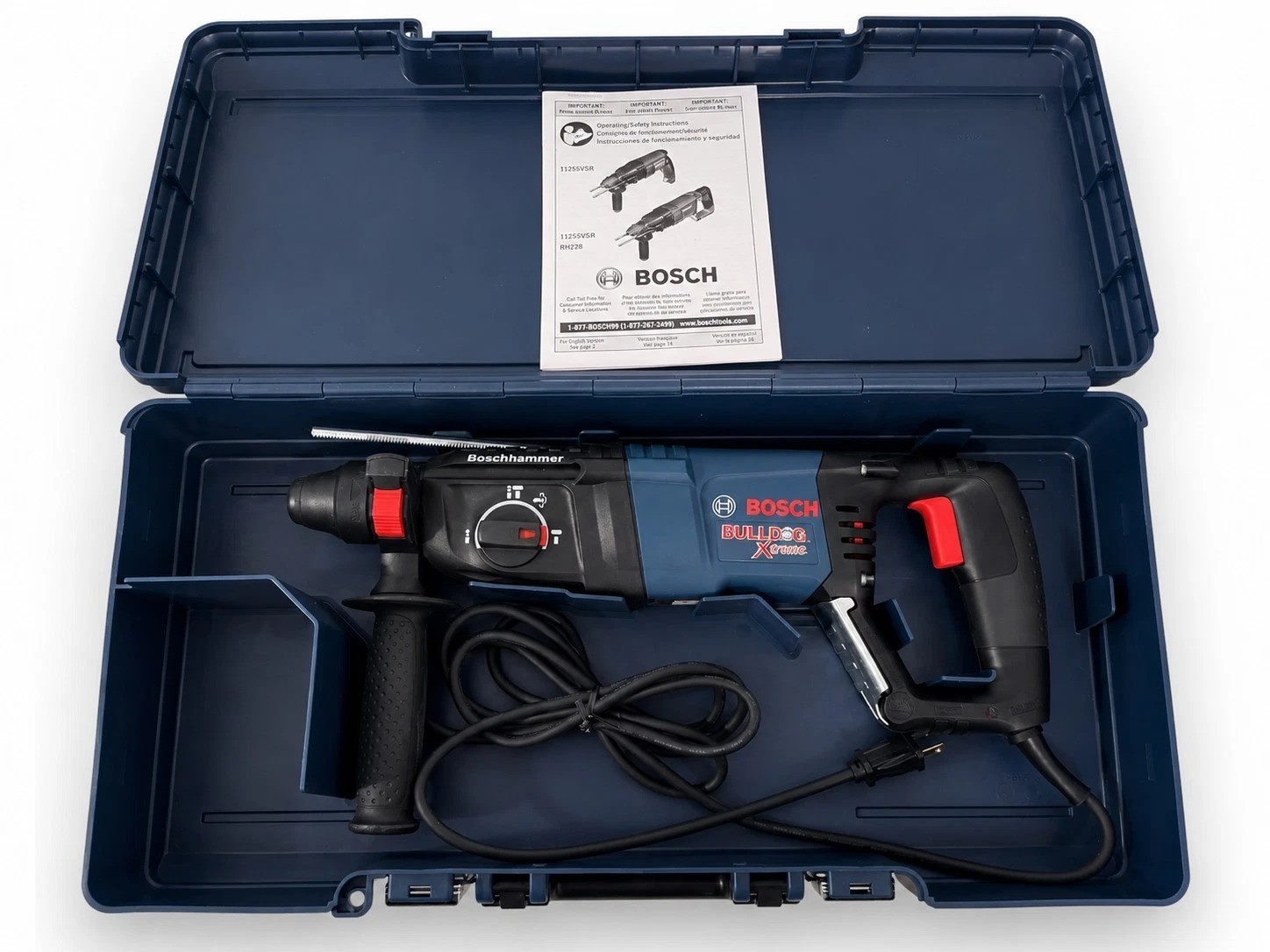 Bosch 11255VSR-RT 120V 8.0 Amp SDS-Plus 1&Prime; Rotary Hammer Factory Reconditioned