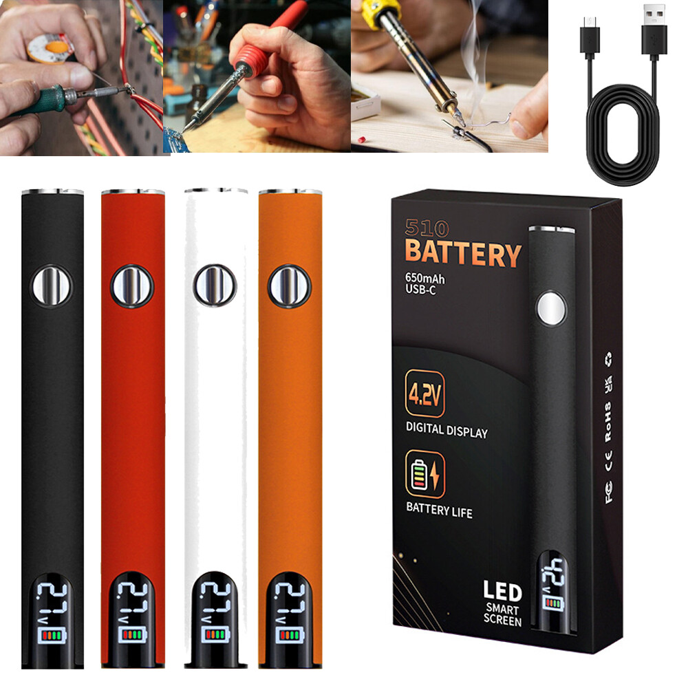 1-5 650mAh Welding Battery Pen Wireless Electric Soldering Tool USB Rechargeable