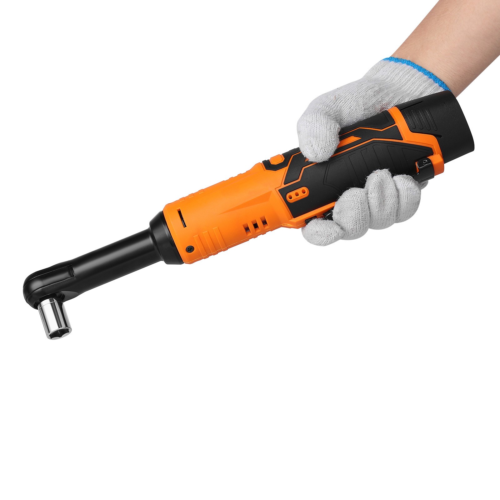 Uimoso Cordless Electric Ratchet Wrench 3/8 inch Drive, 33 ft-lbs Torque