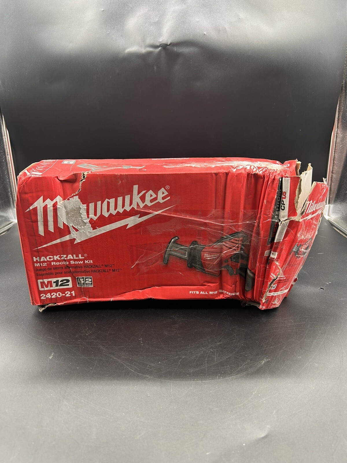 Milwaukee 2420-20 M12 Hackzall Reciprocating Saw w/ (1) 4.0 Ah Battery & Blade