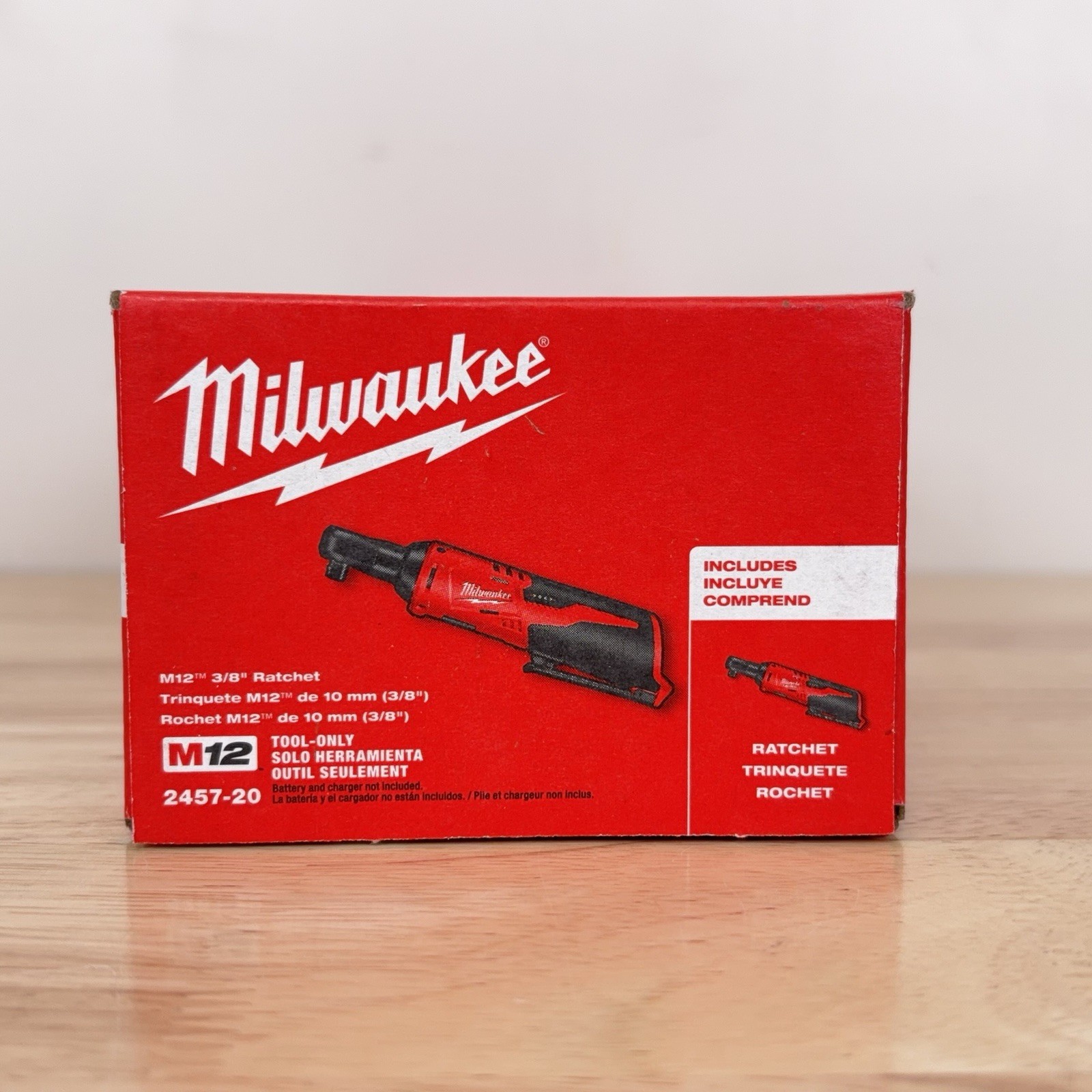 Milwaukee 2457-20 M12 12V 3/8&Prime; Inch Cordless Ratchet (Tool Only)