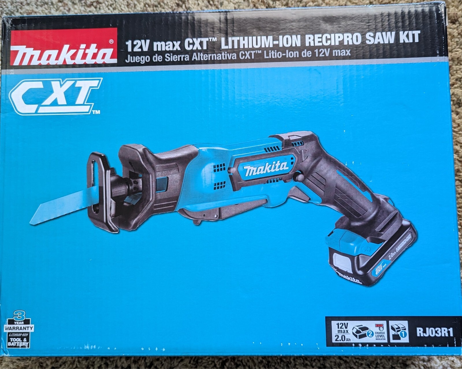 Makita RJ03R1 12V Max CXT Lithium-Ion Cordless Recipro Saw Kit