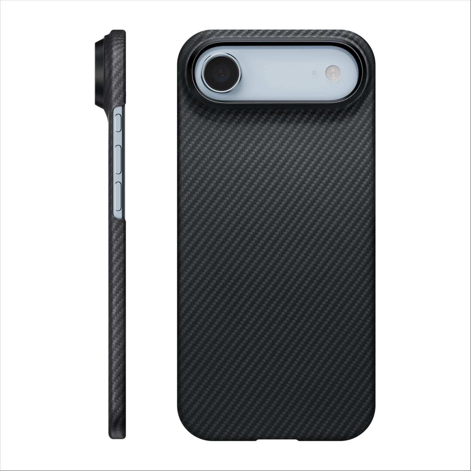 Pitaka for Iphone Air Case with Caseless Touch Feeling, Black/Grey(Twill) | Bare