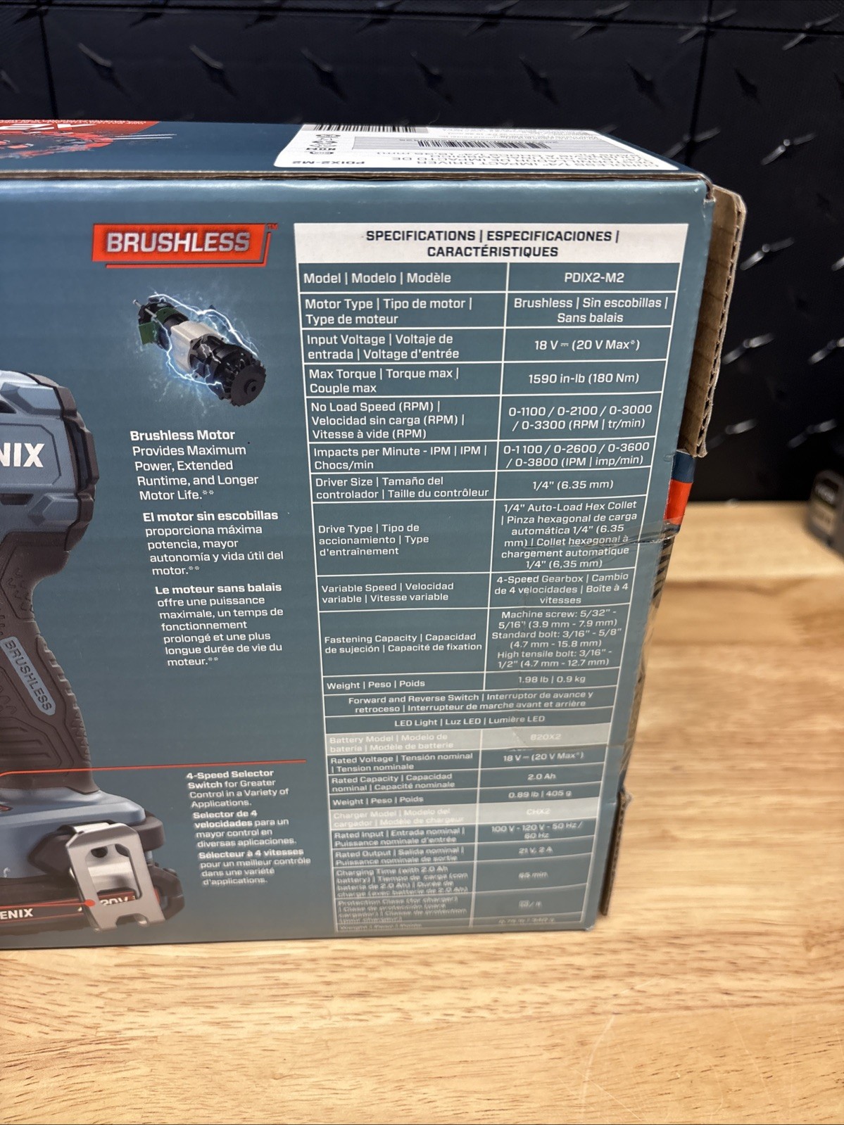 Senix PDIX2-M2 20V Max BL 1/4&Prime; Cordless Impact Driver Kit (2 Ah) New