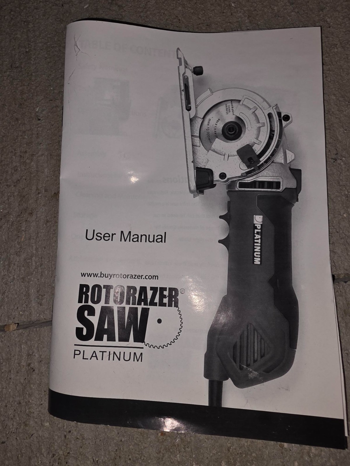 Rotorazer Platinum RZ200 3 1/4&Prime; Compact Corded Electric Circular Saw
