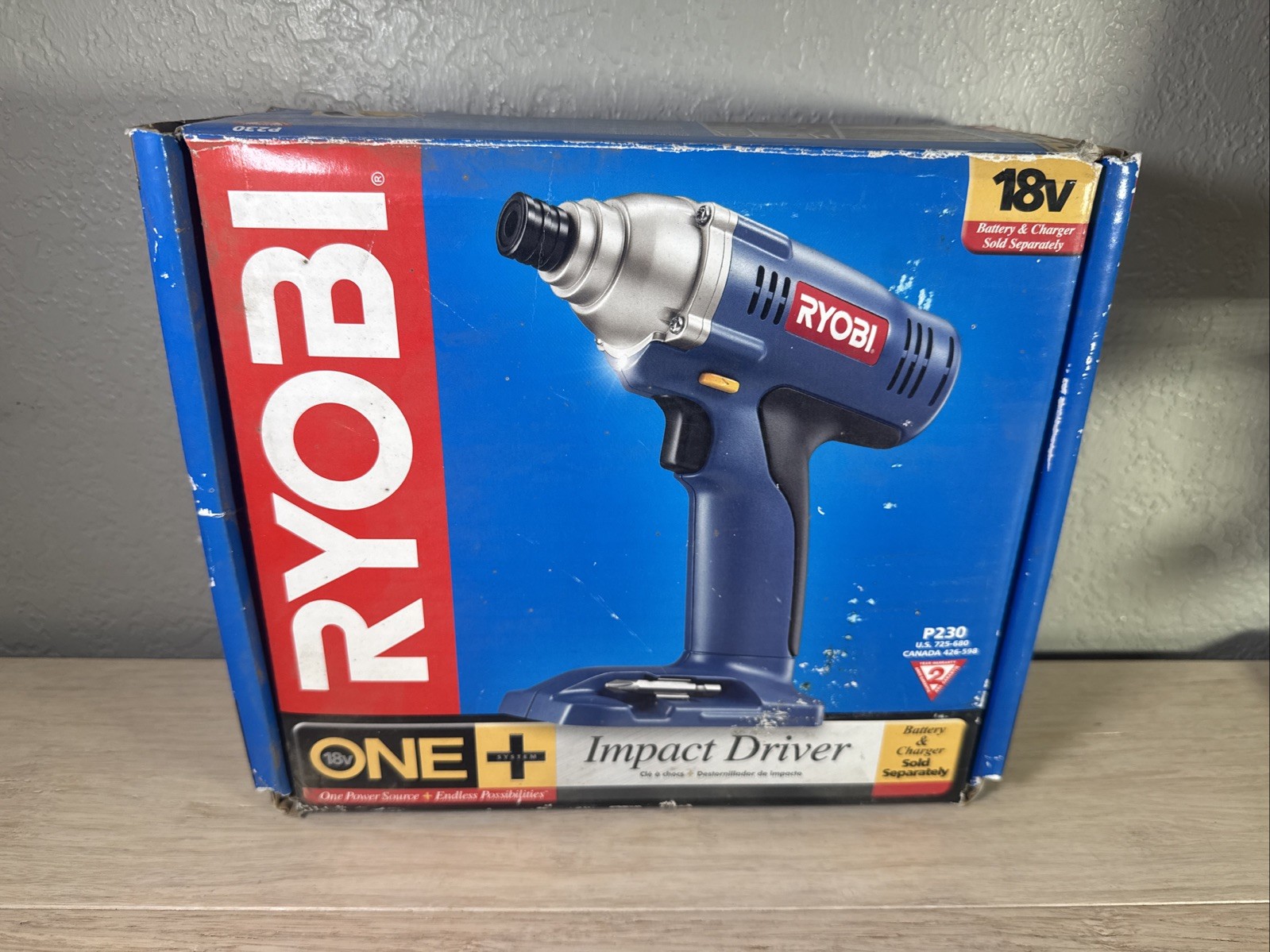 Ryobi P231 Impact Driver 18v BARE TOOL ONLY Works Great