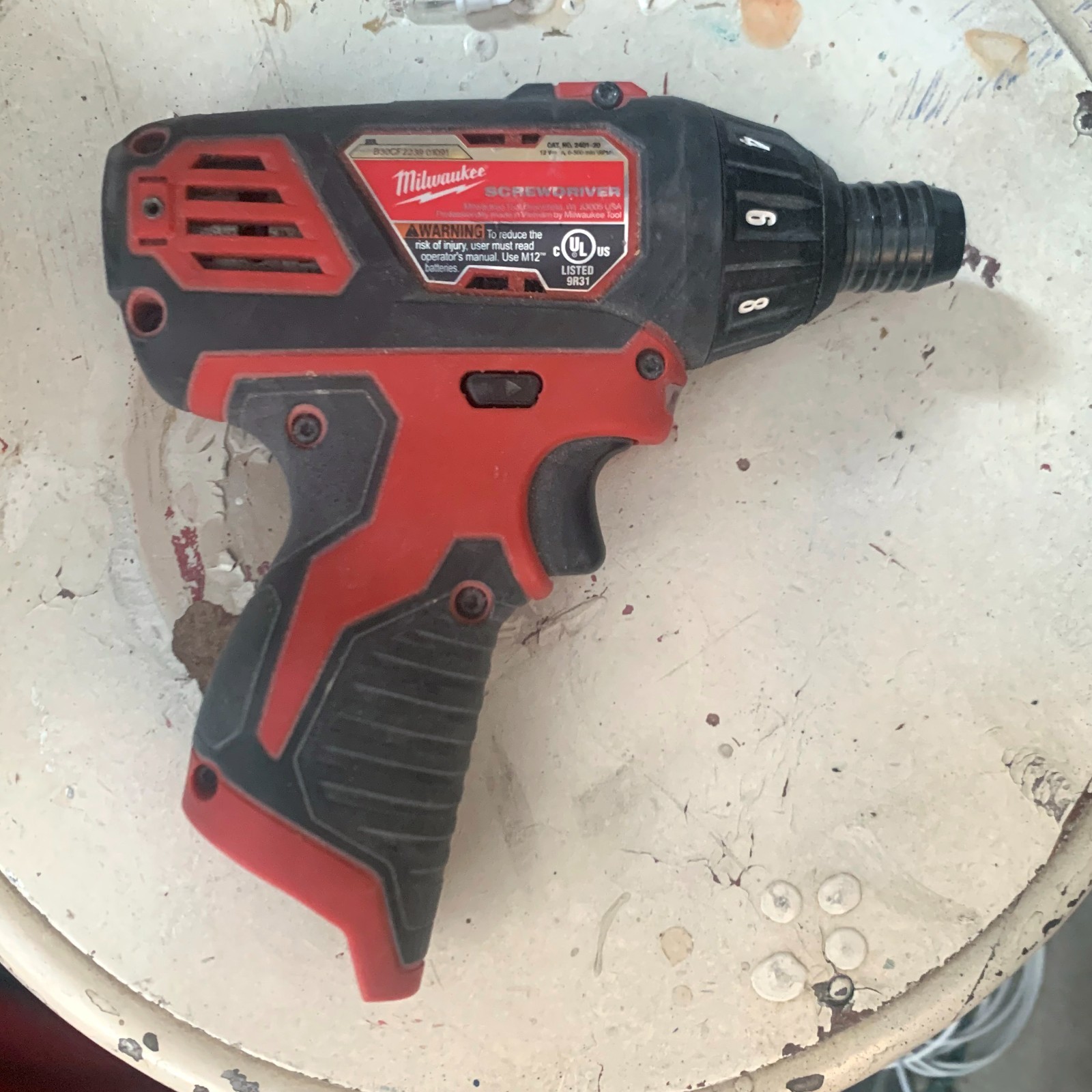 Milwaukee Tool 2401-20 M12 1/4&Prime; Hex Screwdriver – Lightly Used, Tool Only