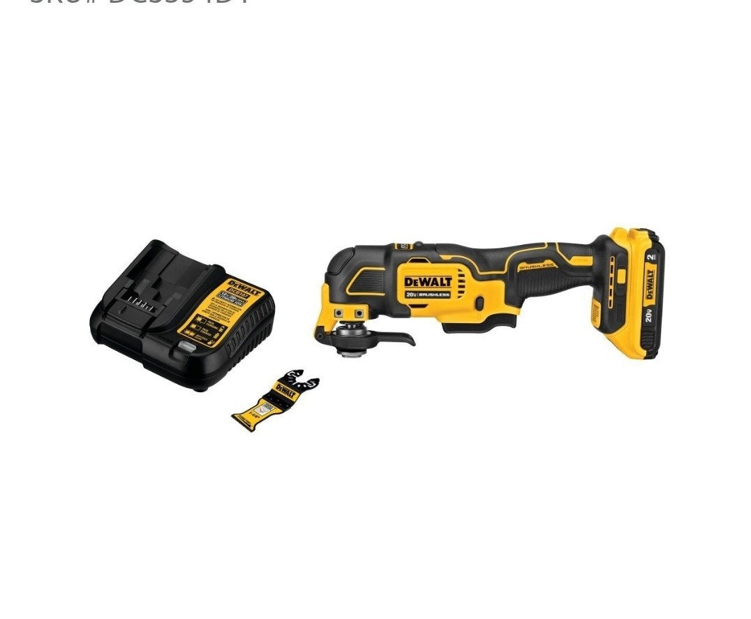 DEWALT DCS354Q1 20V MAX ATOMIC Brushless Oscillating Multi-Tool Kit w/ 2.0Ah Bat