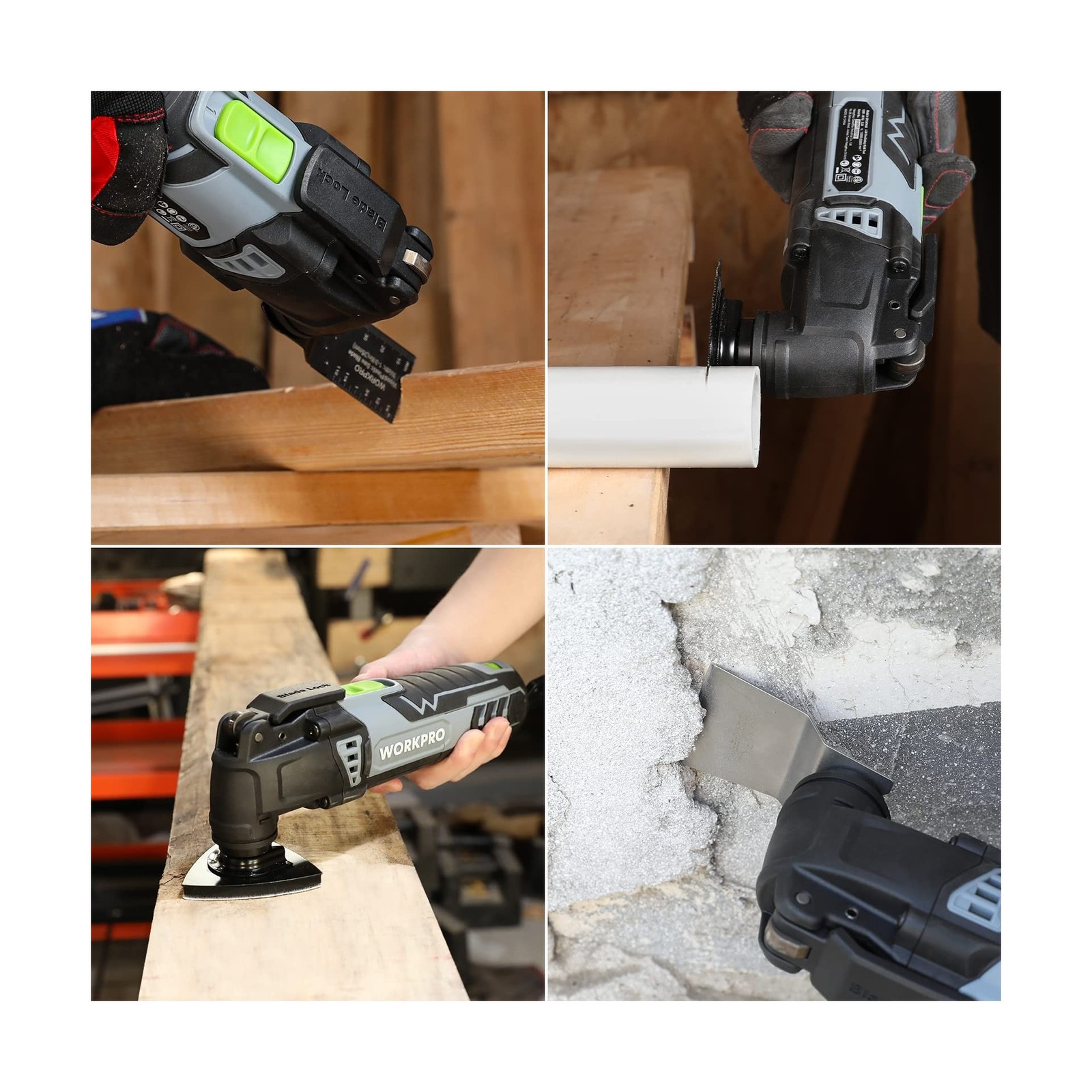 WORKPRO Oscillating Multi-Tool Kit for Christmas, 3.0 Amp Corded Quick-Lock R…