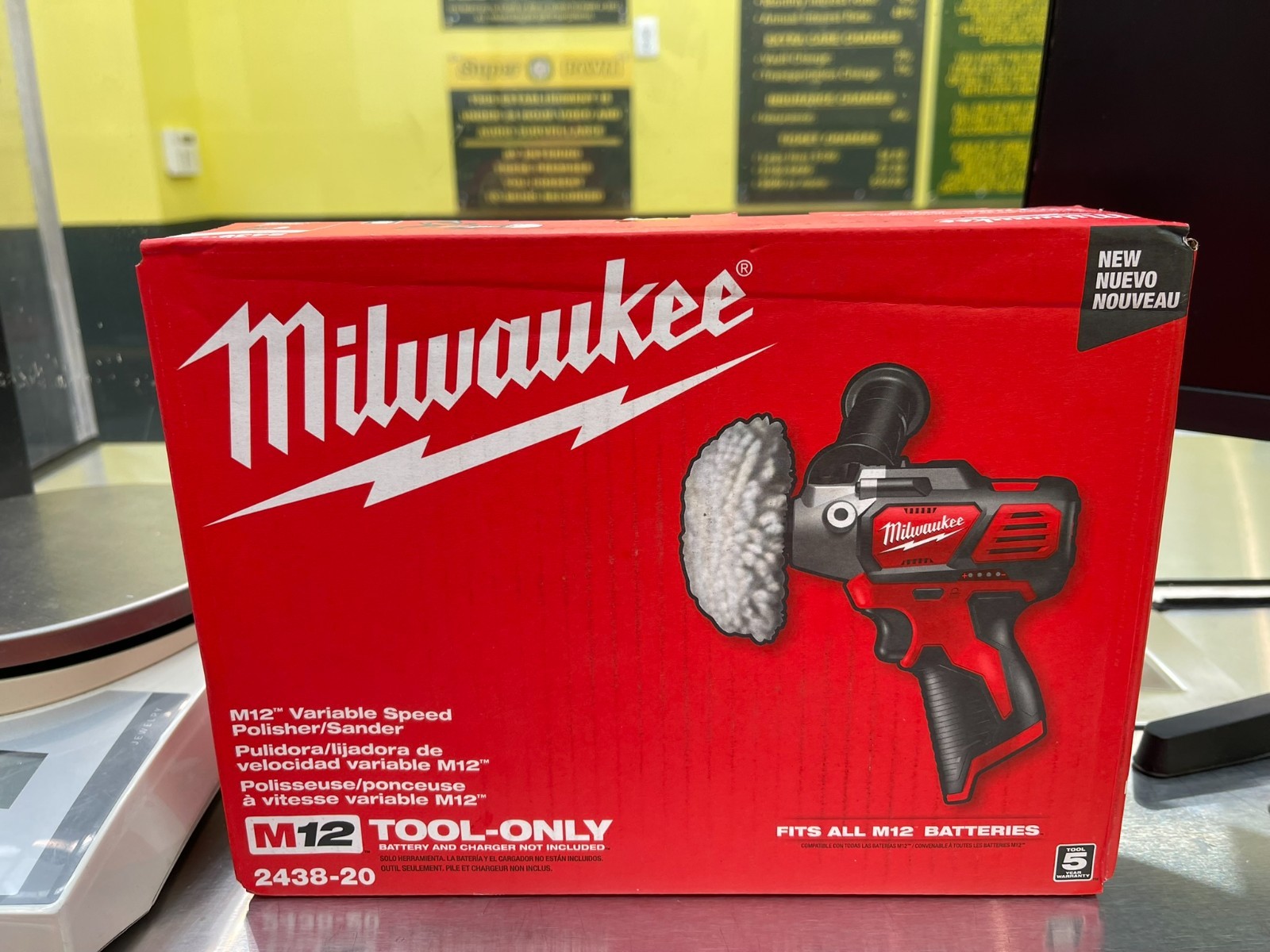 Milwaukee M12 Variable Speed Polisher Sander 2438-20 Cordless Brand New SEALED