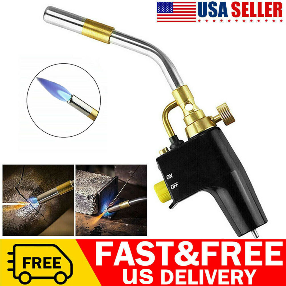 High Intensity Mapp/Propane Torch Head Trigger Start Welding Torch Kit +1 Nozzle