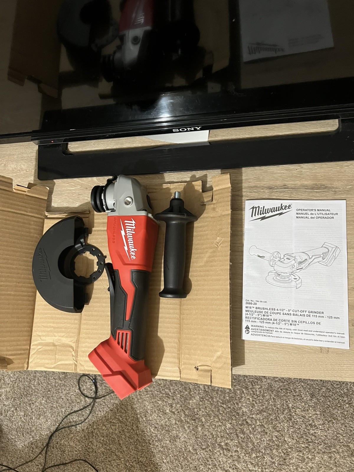 Milwaukee 18V 5in Grinder w/ Paddle Switch (Tool Only) – 2686-20