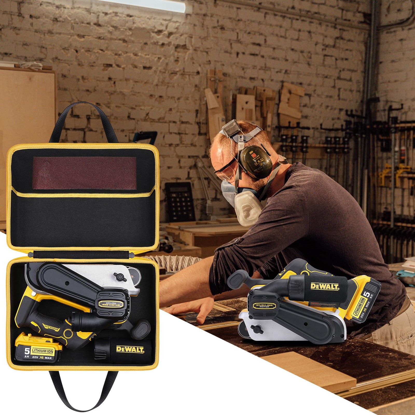 Khanka Hard Case Replacement DEWALT 20V MAX Cordless Belt Sander(DCW220B),Only