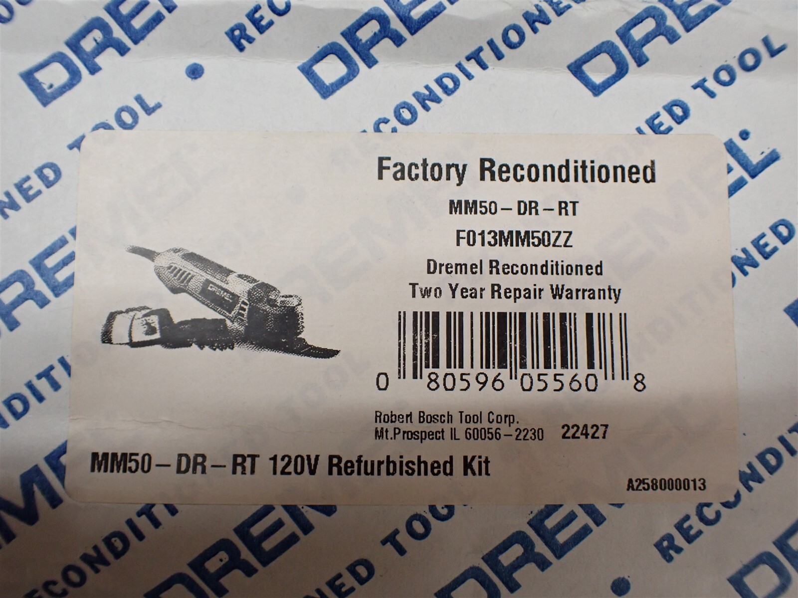 Dremel MM50-DR Factory Reconditioned Oscillating Multi-Tool Kit Multi-Max (XXX)
