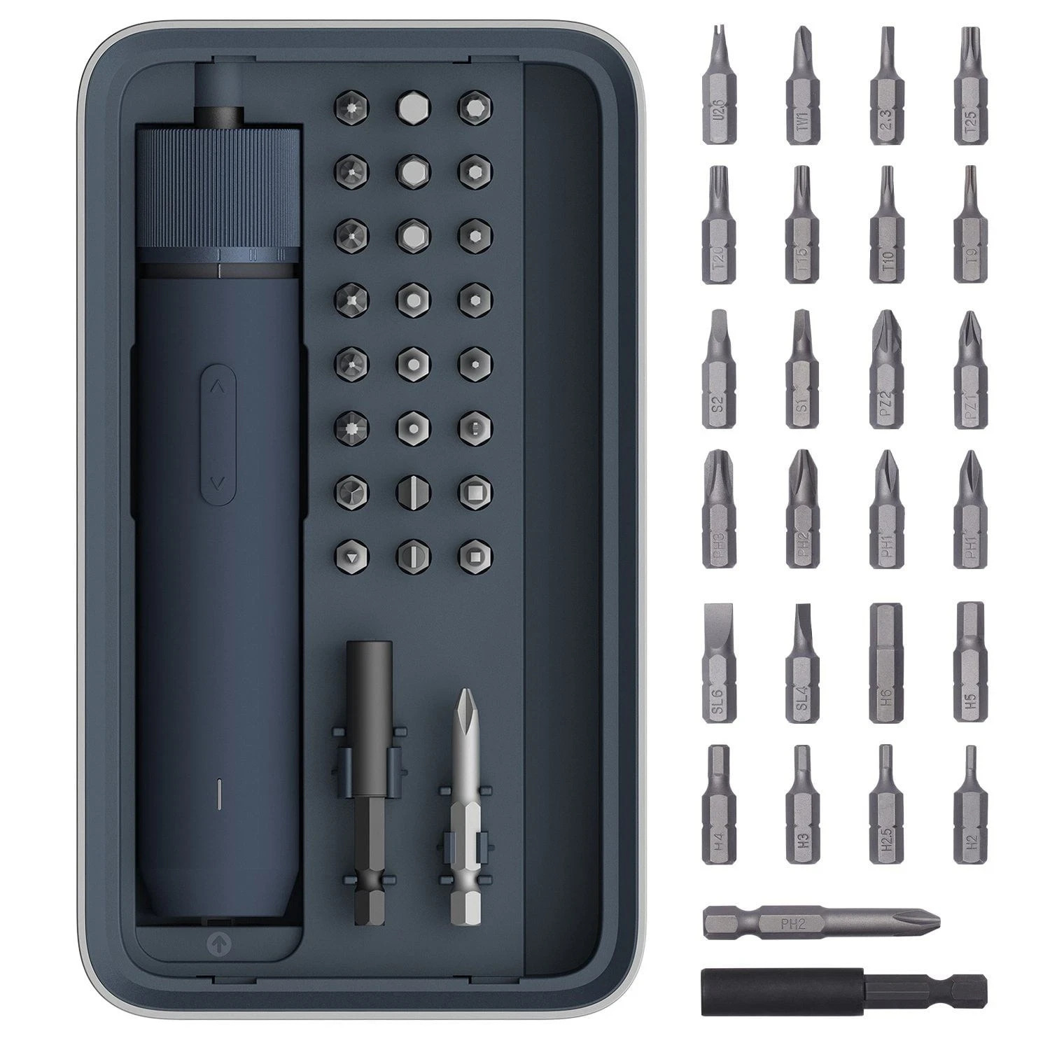HOTO 3.6V Electric Screwdriver Tool Kit Rechargeable Magnetic Case Lid™