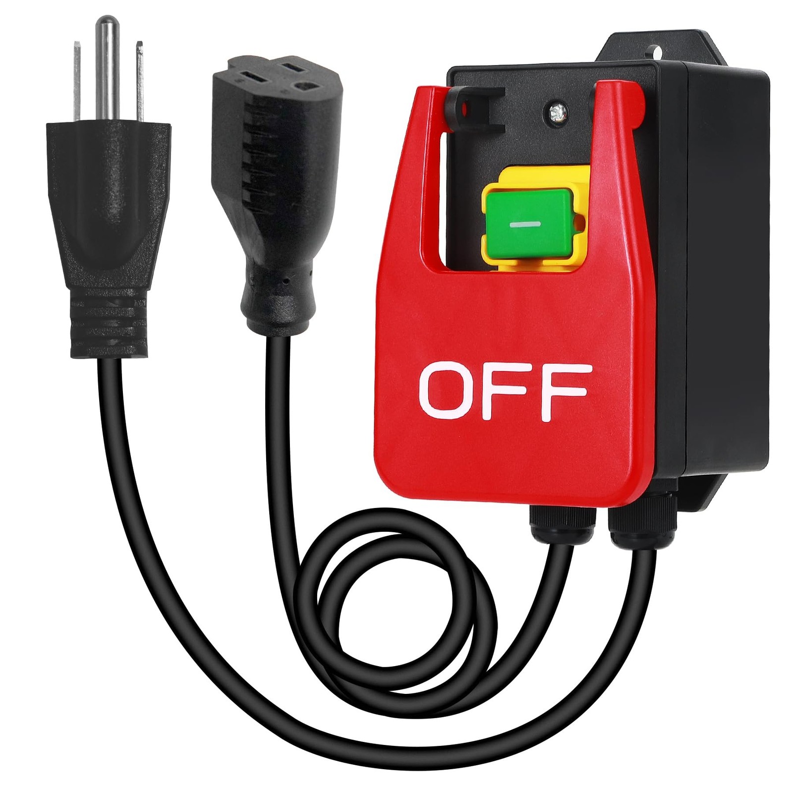 BOSYTRO 110V 120V Single Phase On/Off Switch, Emergency Stop Switch, Table Saw