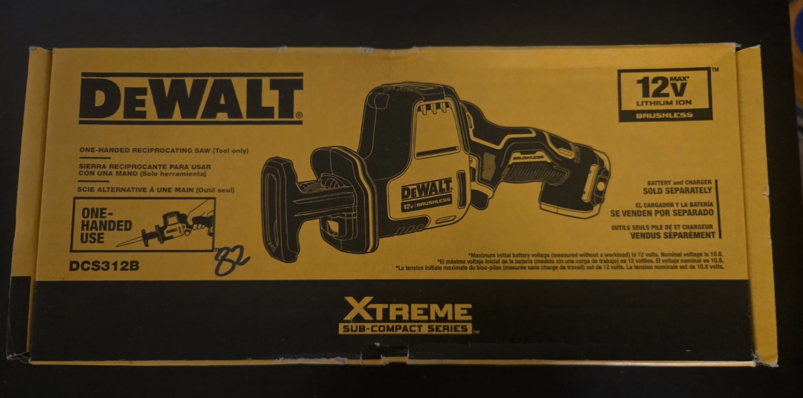 DEWALT XTREME 12V Max Brushless Cordless Reciprocating Saw Tool Only – DCS312B
