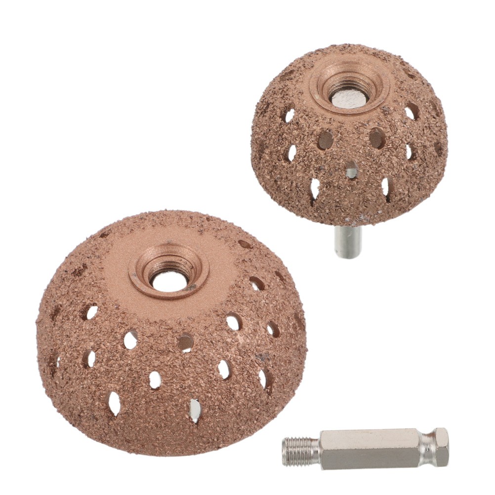2Pcs Durable Tungsten Steel Grinding Wheels for Tire Repair Vehicle Buffing Tool