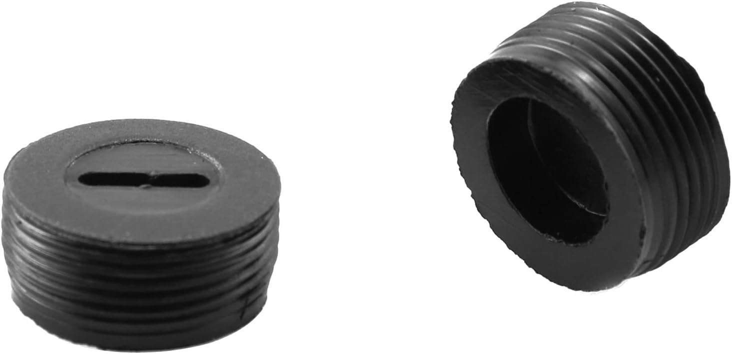 Carbon Brush Cover 24PCS 12Size Black Plastic Carbon Brush Holder Caps with Slo