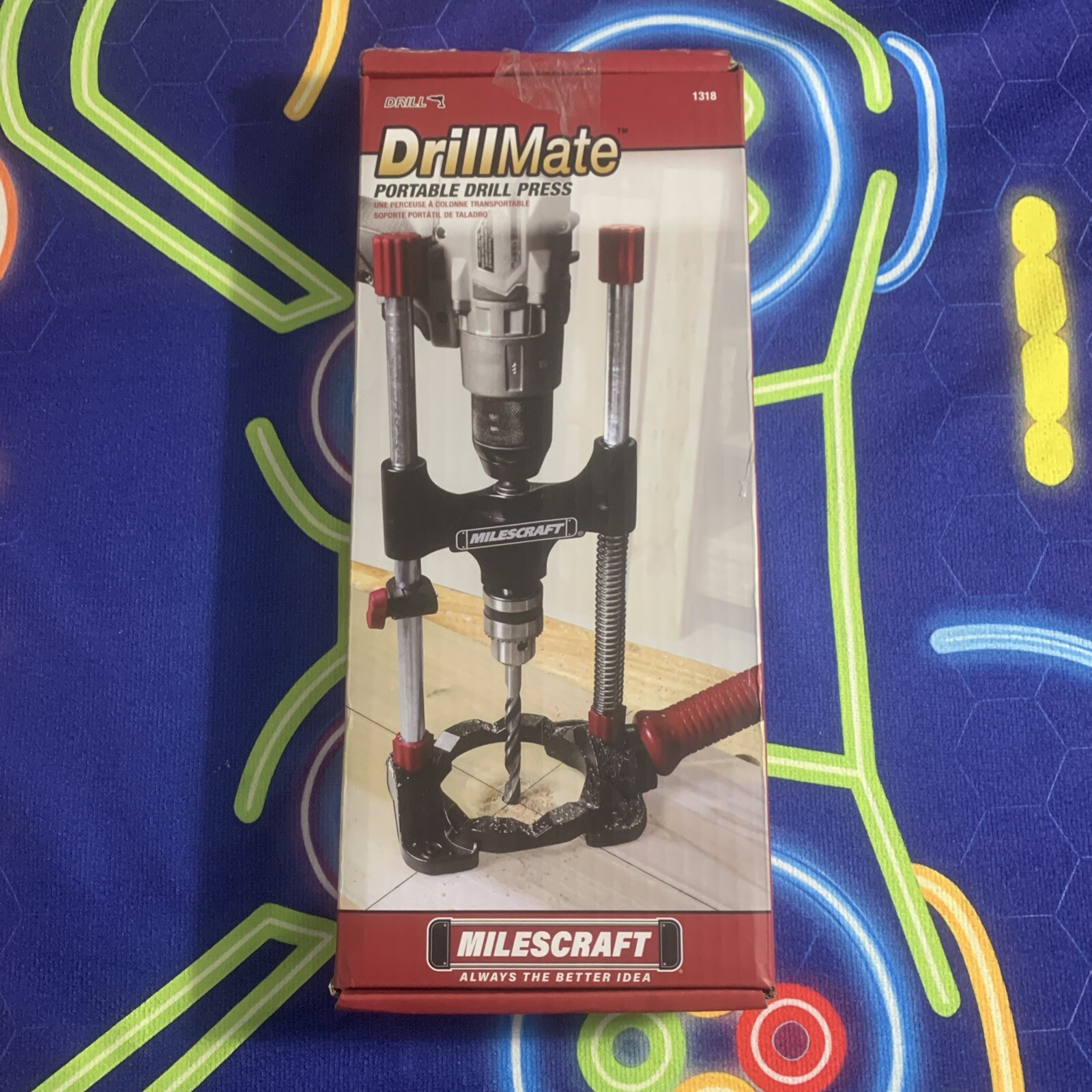 Milescraft 1318 DrillMate Portable Drill Guide – Drill Guide Attachment In Box