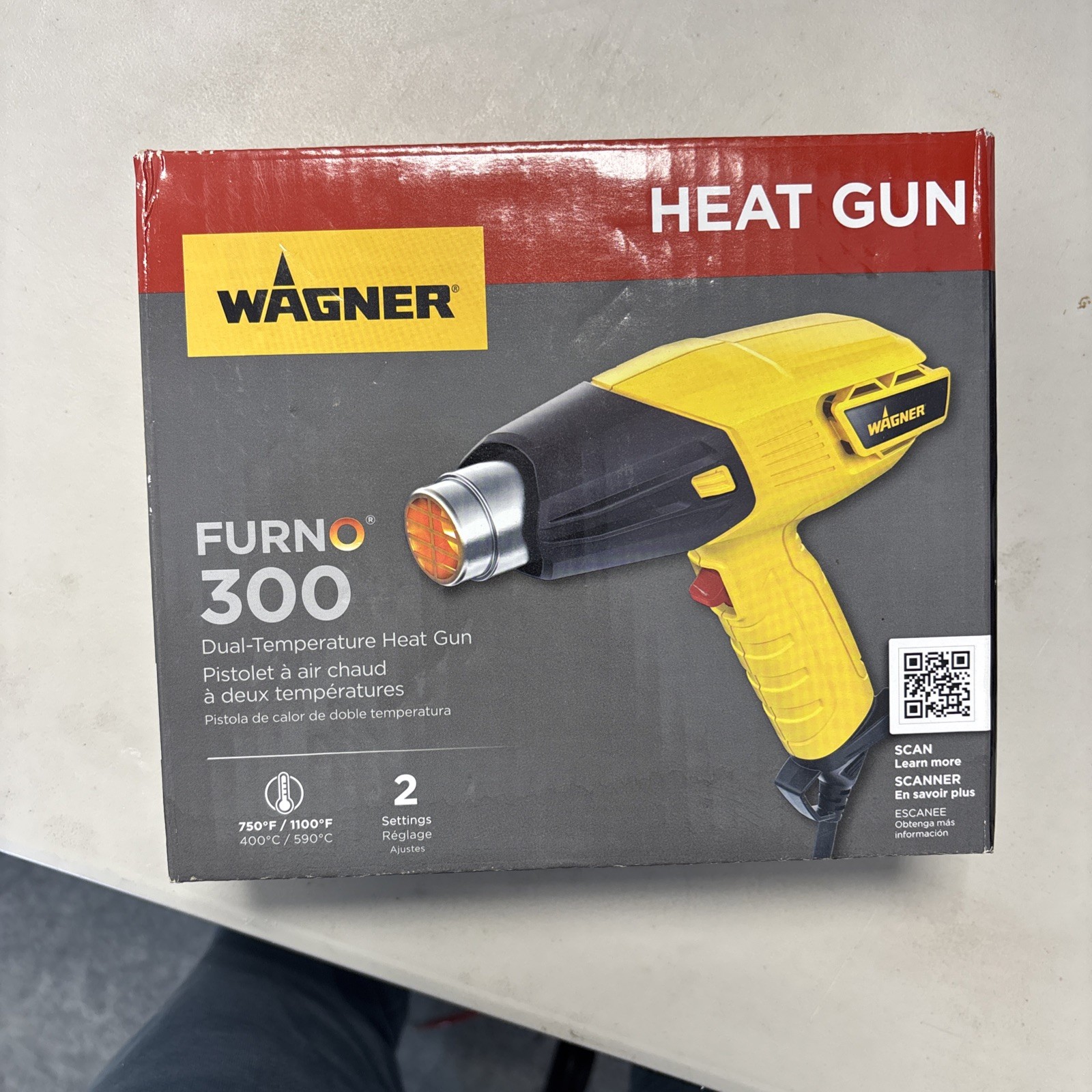 WAGNER FURNO 300 Dual Temperature Heat Gun 750°F or 1100°F Corded Electric Tool