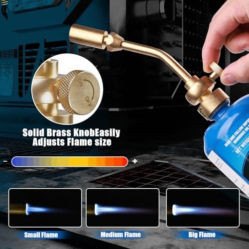 BLUEFIRE Solid Brass Jumbo Pencil Flame Gas Welding Torch Head Torch Only