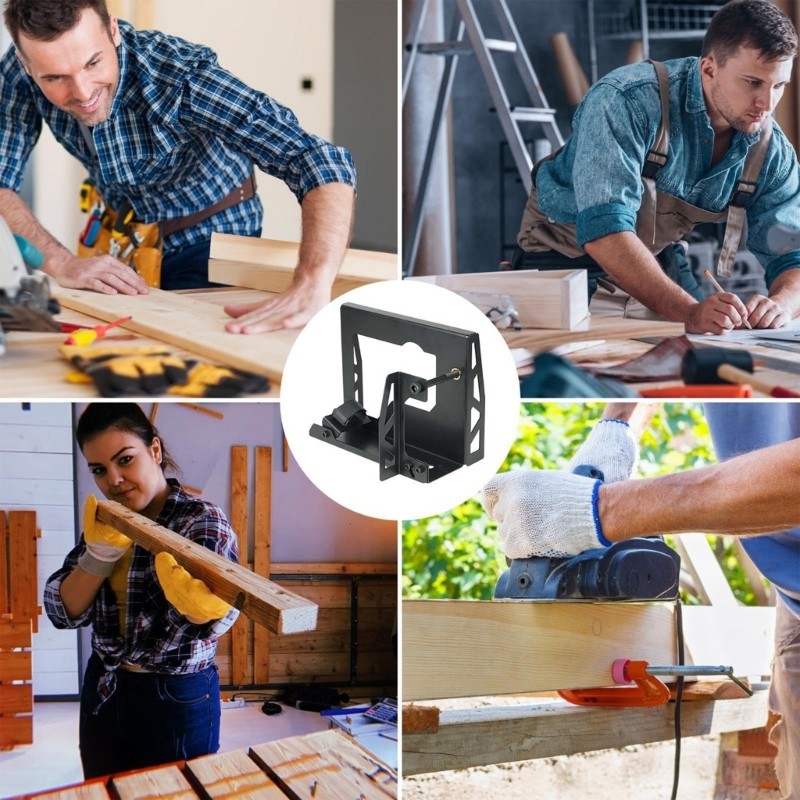 Planer Bracket Matte Black Coating Non Slip Lightweight 1.3kg Woodworking Tool