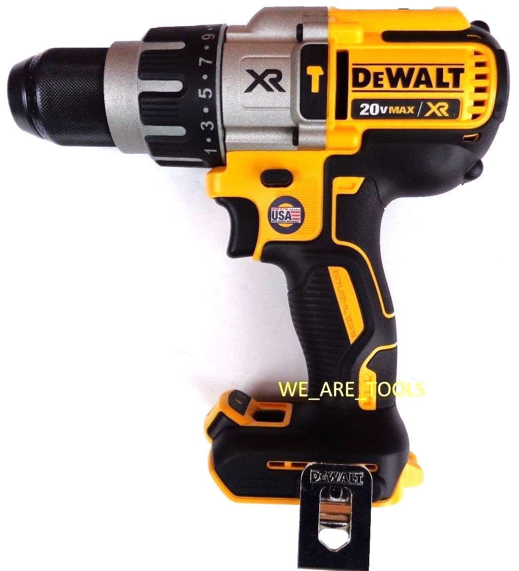 DeWalt DCD996 1/2 Hammer Drill, 2) DCB203 Batteries, Charger 20V Max XR 20 Volt