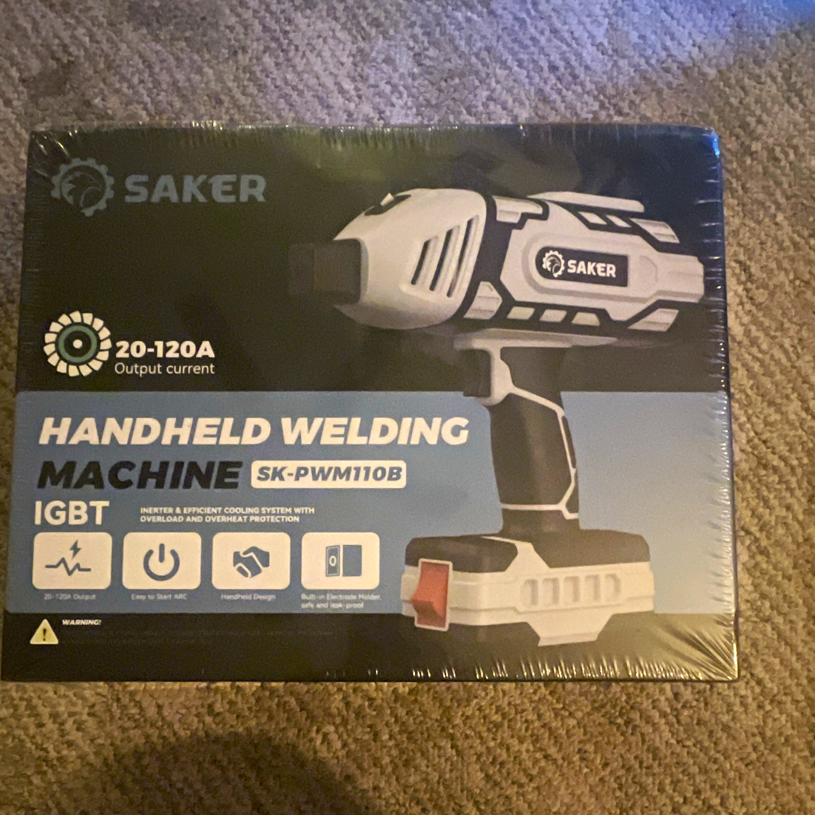 SAKER Handheld Welding Machine SK-PWM110B Battery 21V 20-120A IGBT Black