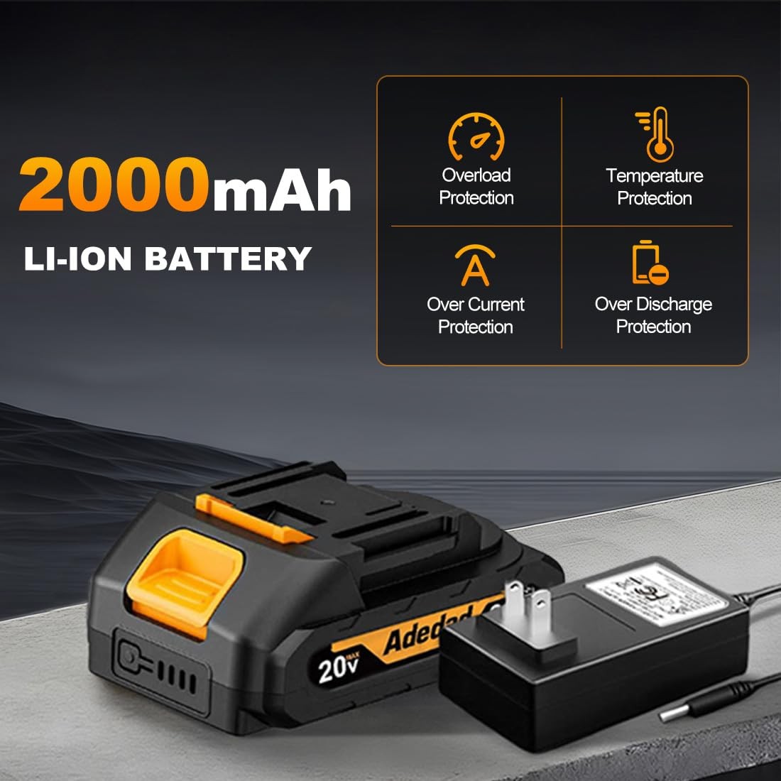 3-in-1 Cordless Impact Wrench 500N.m(369 ft-lbs) 1/2&Prime; Impact with 8 Drill Bit…
