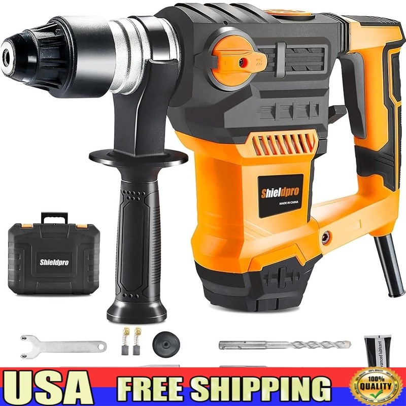 Powerful 13A Corded Electric Hammer Drill Multi Function 3 Modes Heavy Duty Set
