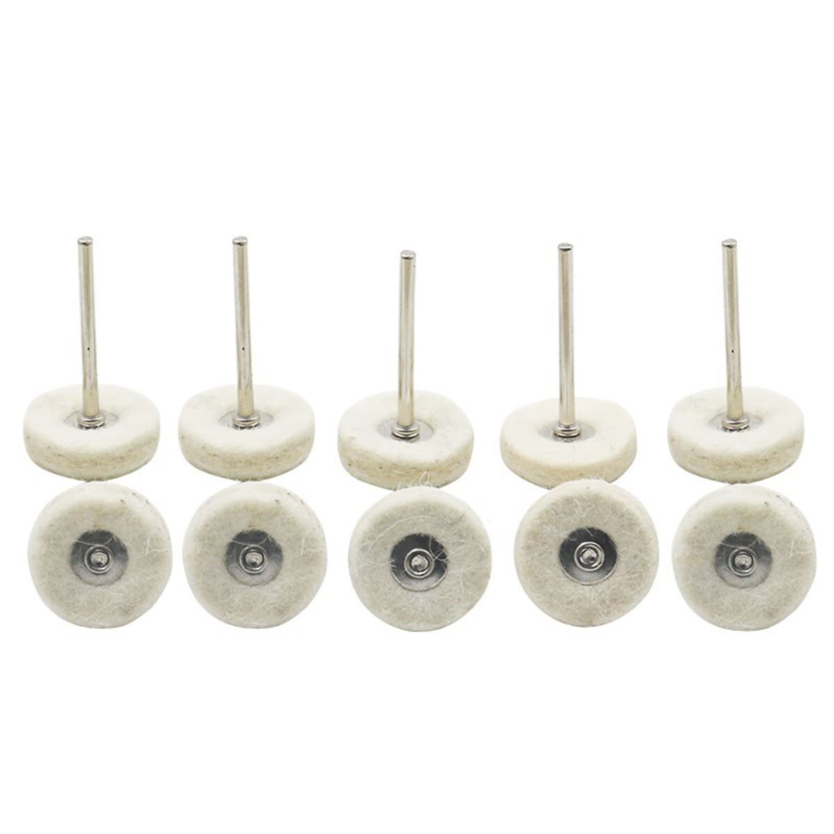 1-100 Polishing Buffing Wheel Adjustable Wool Felt Shank Grinder Pad Rotary Tool