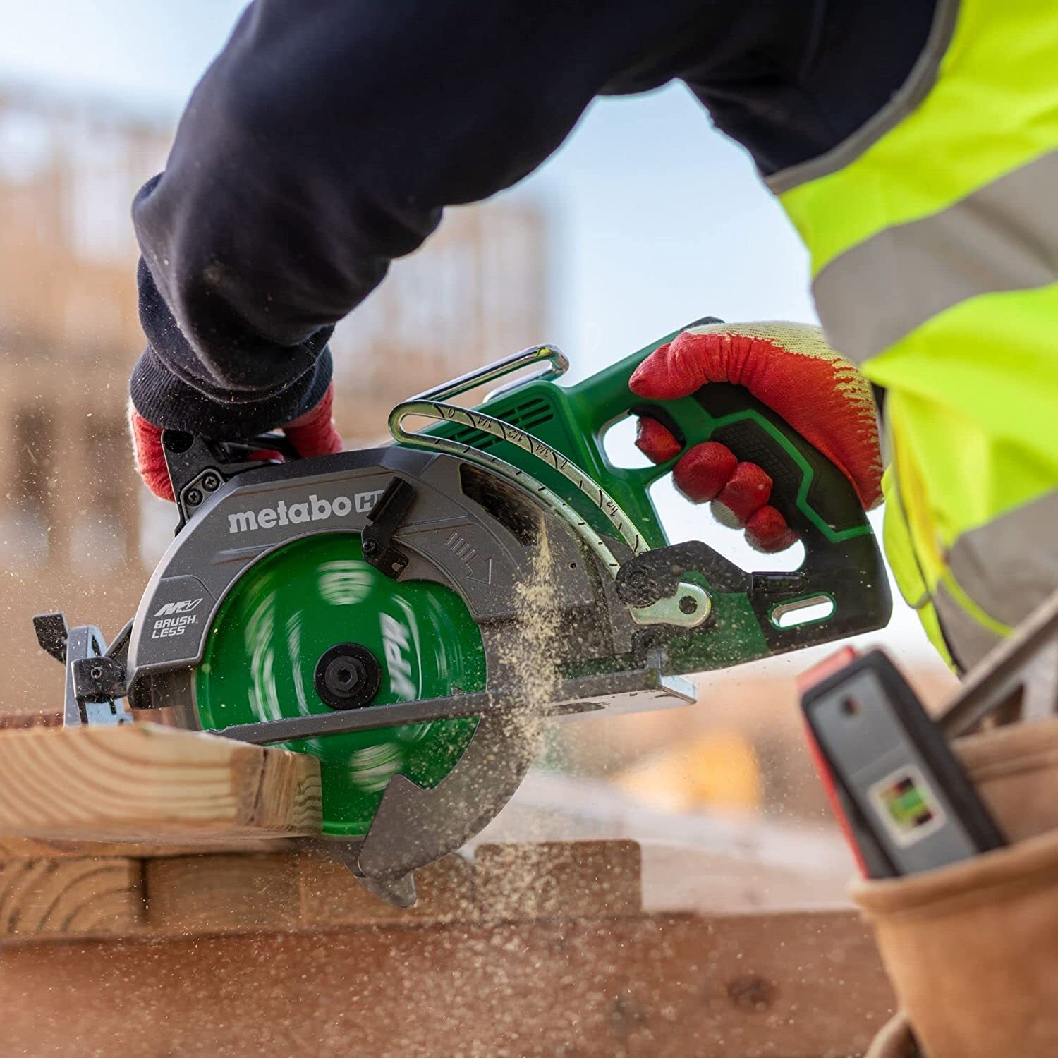 Metabo HPT 36V MultiVolt Cordless Rear Handle Circular Saw Kit | Optional AC