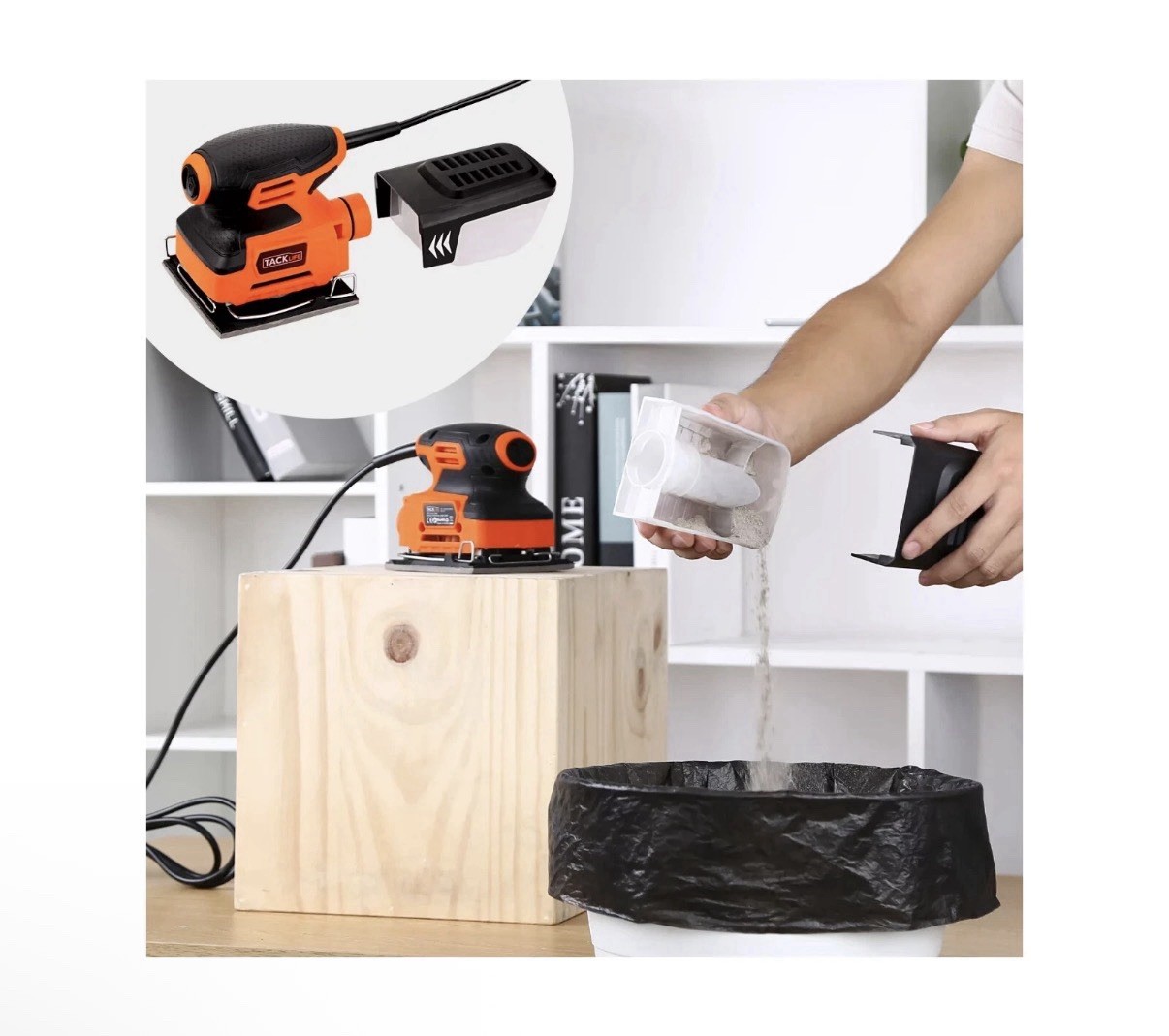 TACKLIFE PSS01A 1/4 Sheet Sander (2.2A, 60Hz, 15000RPM) *FREE SHIPPING*