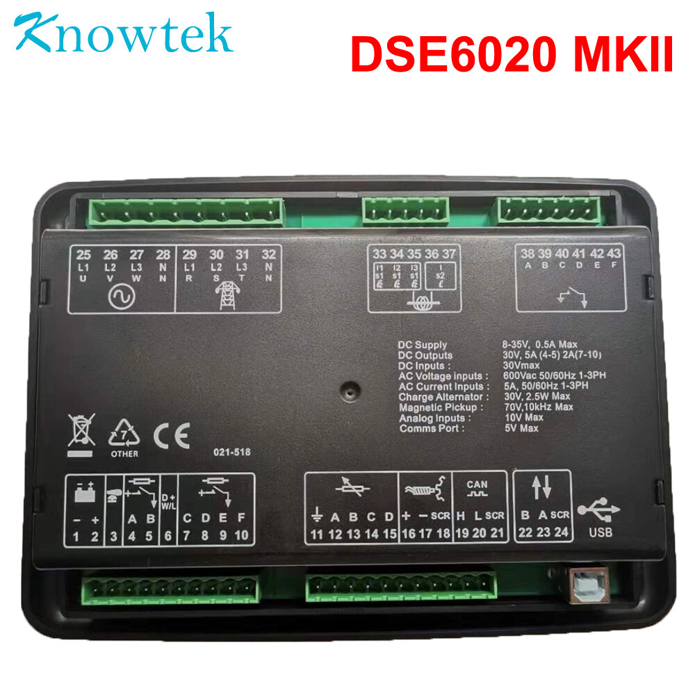 Auto Controller AMF DSE6020 replace DSE6020 MKII for Genset Generator