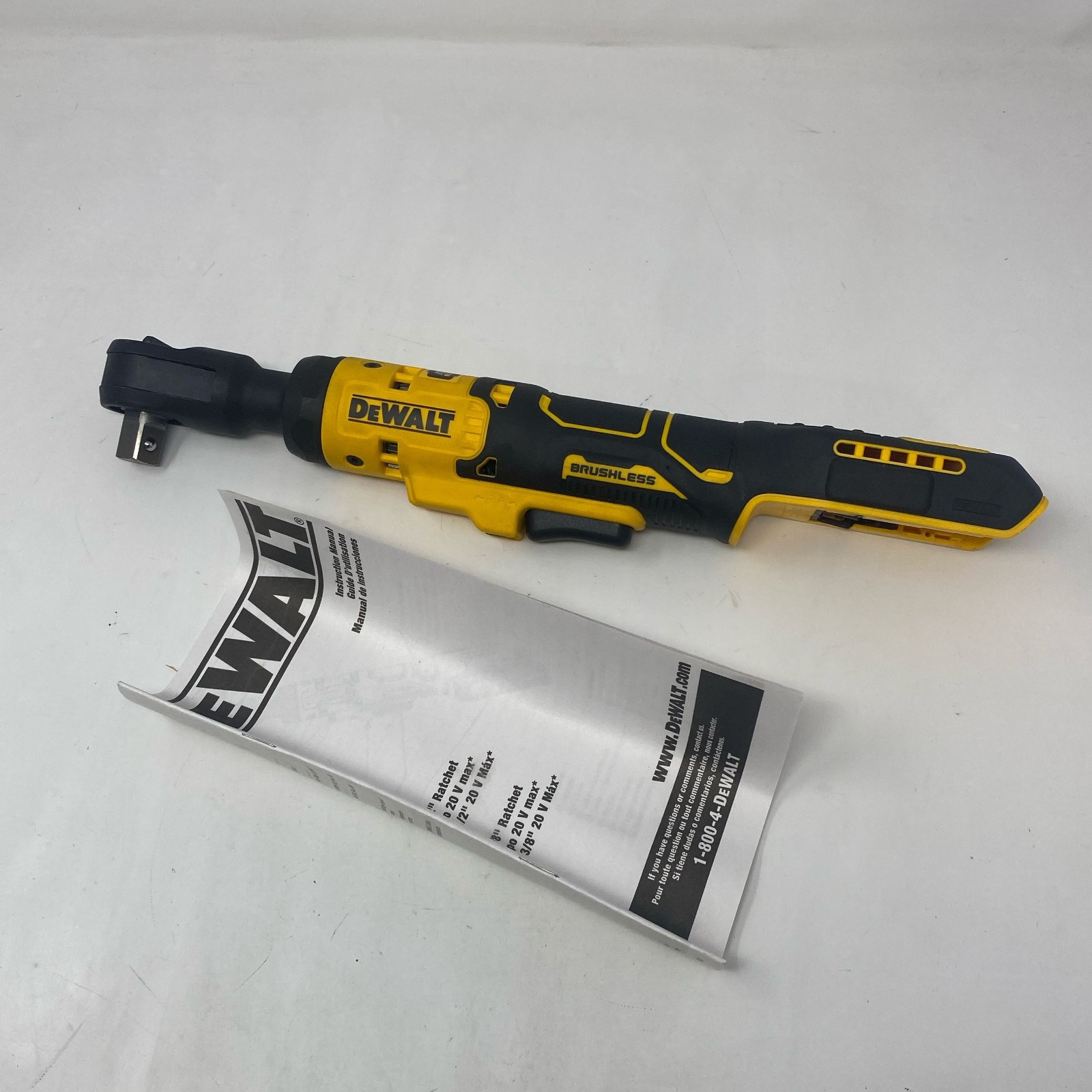 DEWALT ATOMIC 20V 1/2&Prime; Brushless Ratchet Bare Tool Black/Yellow