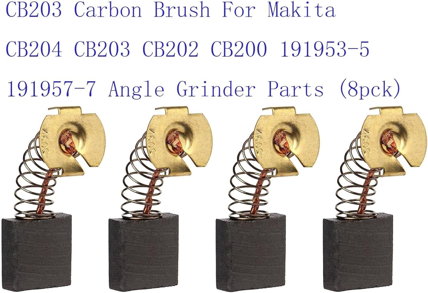 8 Pack Carbon Brushes for Makita CB204 CB203 CB202 CB200 191953-5 191957-7