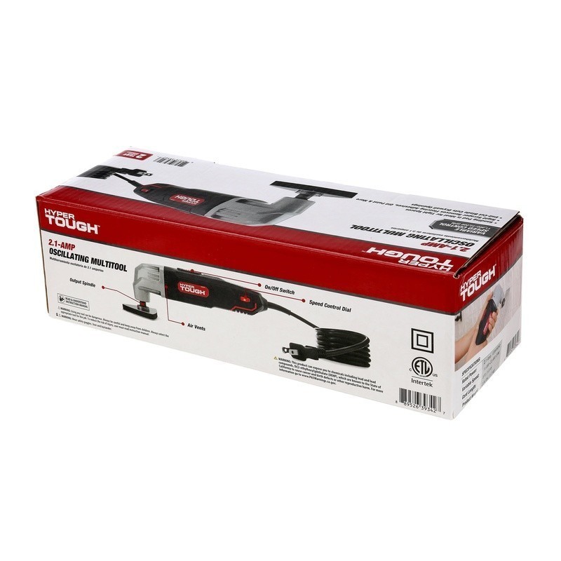 2.1 AMP Oscillating Multi Tool Variable Speed Compact Design Blades Sandpaper US