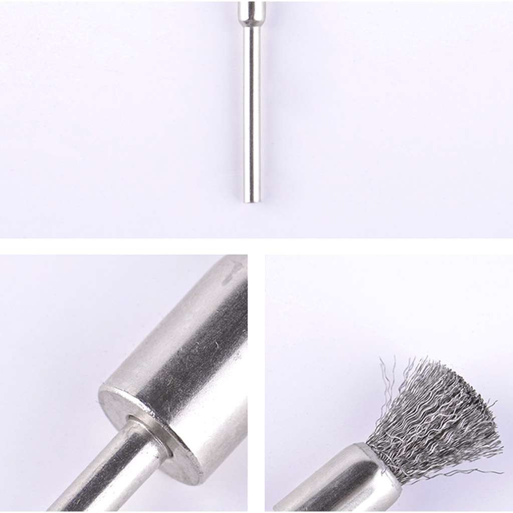 15X Stainless Steel Wire Brush Set Dremel Tool Rotary Die Grinder Removal Wheel