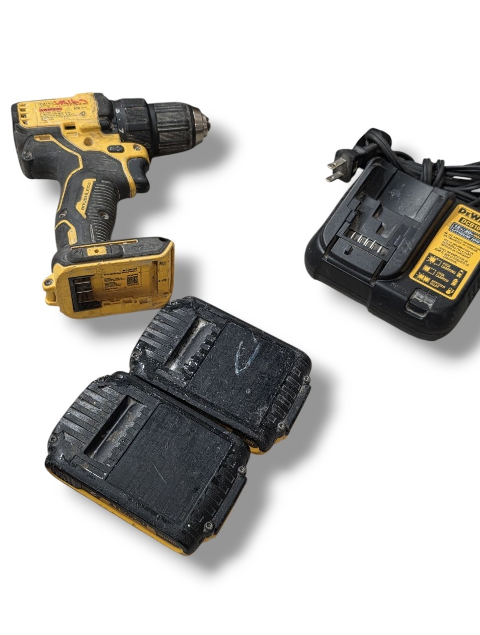 DeWalt DCD708 1/2&Prime; (13mm) 20V MAX Brushless Cordless Drill with 2x 2.0Ah Battery