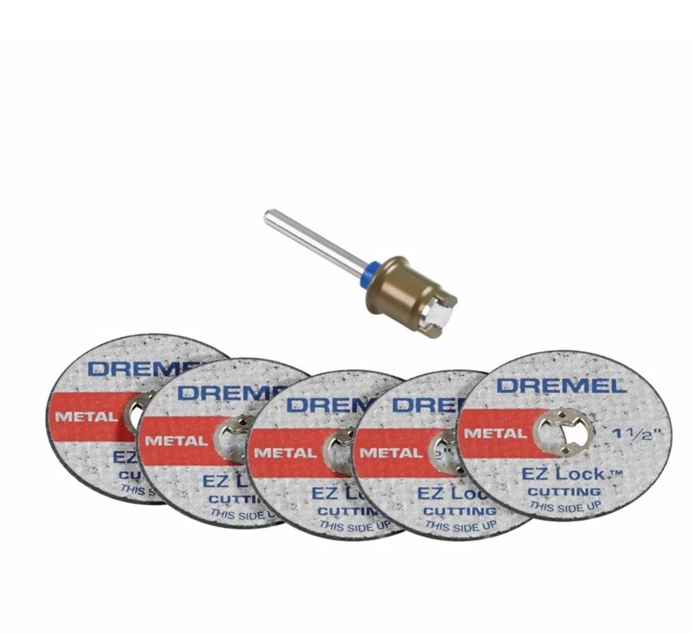Dremel EZ406-02 EZ Lock Starter Kit with 5 Cut-Off Wheels – SAME DAY SHIPPING