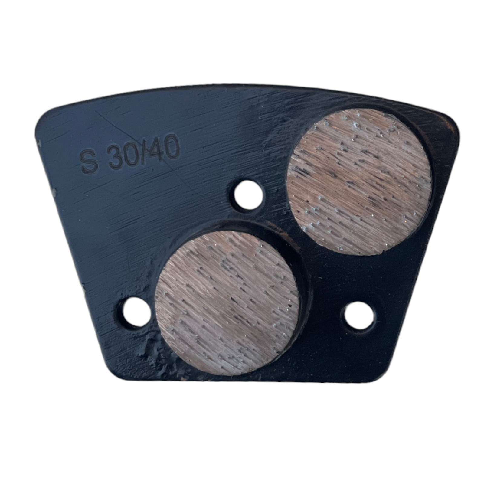 3 Pack Trapezoidal Grinding Disc for Concrete Bolt on Grinders 30 Grit Hard Bond