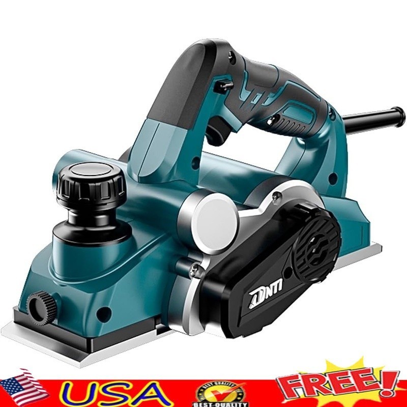 Electric Hand Planer 6.6A Cordless Power Tool Woodworking Precision Crafting New